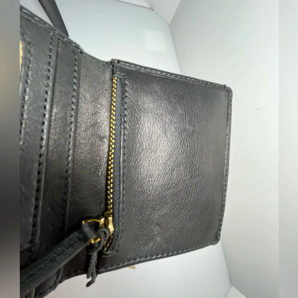Genuine Leather Lizzie Compact Bifold Wallet by Margot New York - Picture 13 of 16